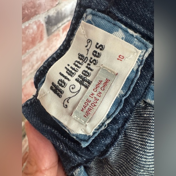 Anthropologie Holding Horses A-Line Denim Strapless Dress, Size 10 - Picture 6 of 8